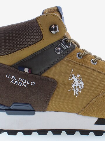 U.S. POLO ASSN. High-Top Sneakers 'Aron' in Brown