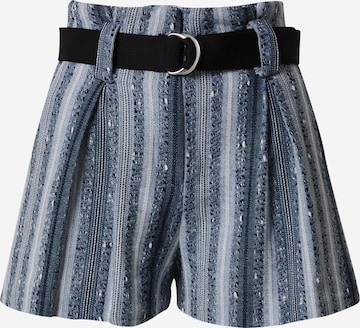 IRO Regular Pleat-Front Pants 'CADEA' in Blue: front