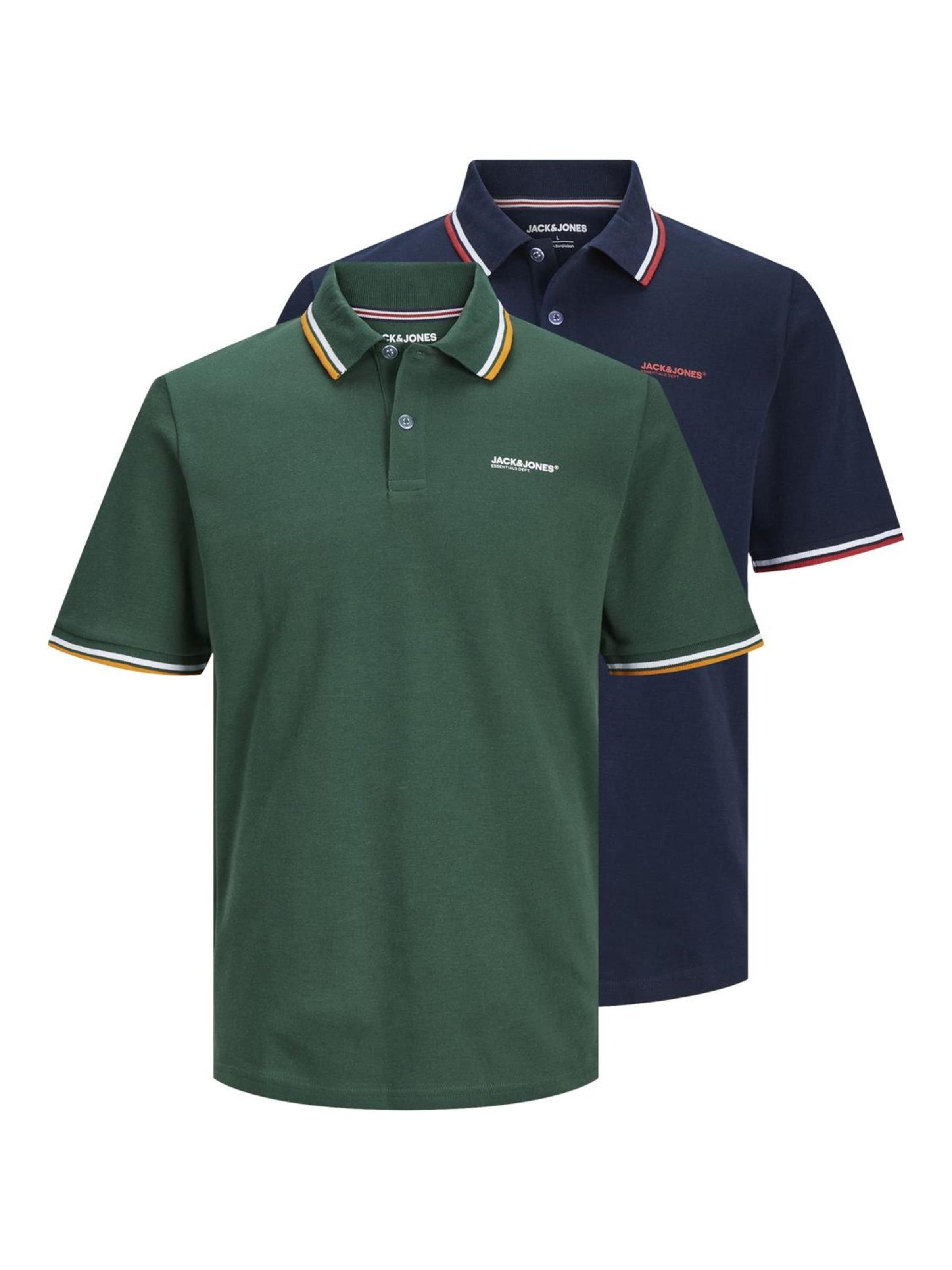 JACK & JONES Póló 'JJCampa' - kék: elől