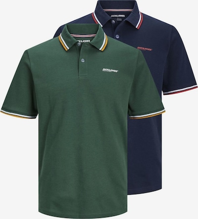 JACK & JONES Camisa 'Campa' em navy / verde escuro / vermelho / branco, Vista do produto