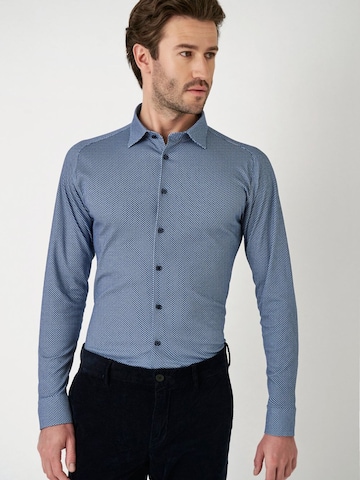 DESOTO Slim Fit Hemd‌ in Blau: Vorderseite