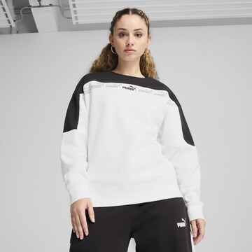 PUMA Sweatshirt 'Around The Block' in Wit: voorkant