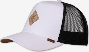 Cappello da baseball di DJINNS in bianco: frontale