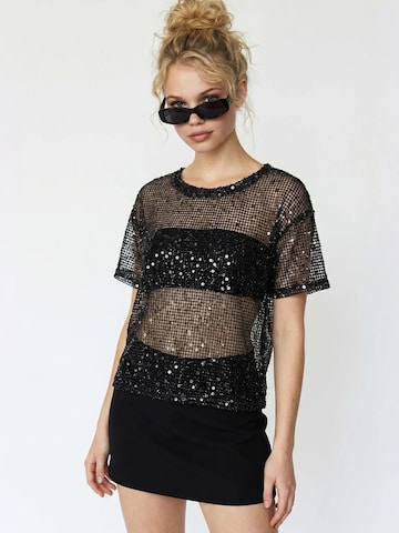 MixRay T-Shirt in Schwarz: Vorderseite