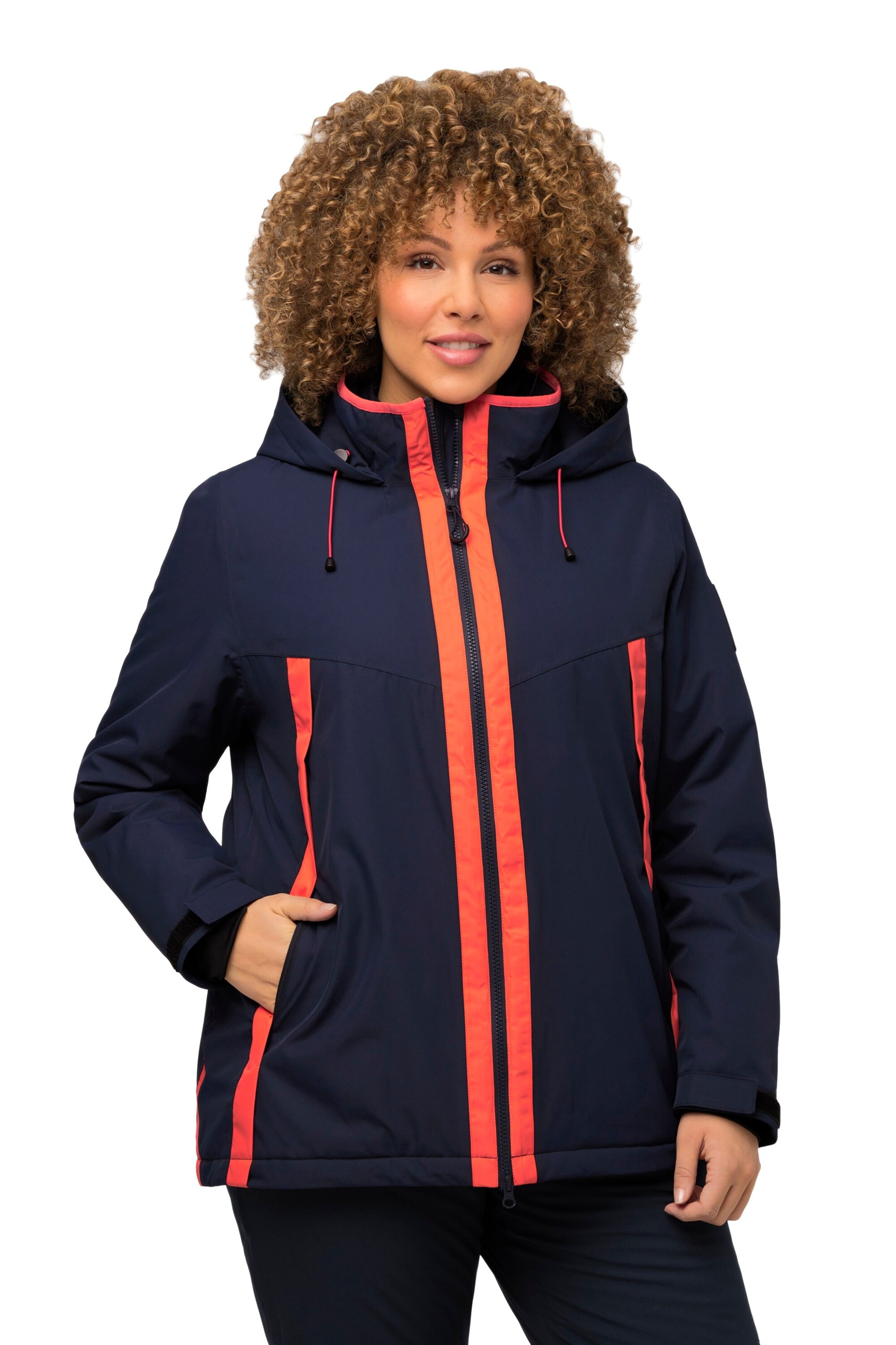 Ulla Popken Funktionsjacke in Blau: Vorderseite