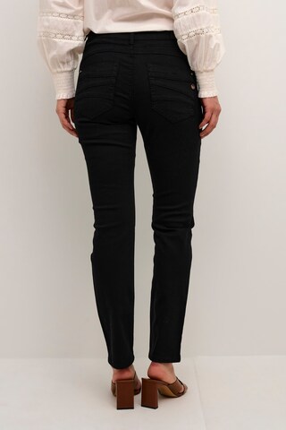 Coupe slim Jean 'Lotte' Cream en noir