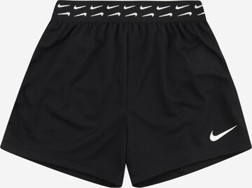 NIKE Regular Sports trousers in Black: front