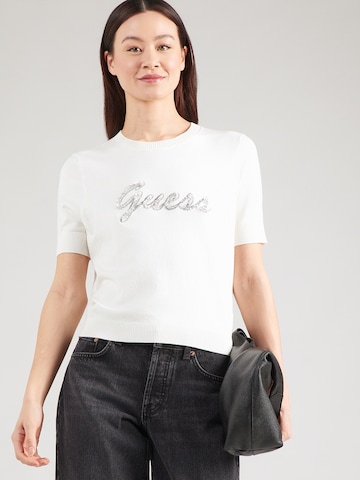 GUESS Πουλόβερ 'MARGARET' σε μπεζ: μπροστά