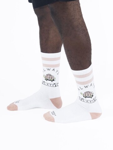 American Socks - Calcetines 'Always Late - Mid High' en blanco