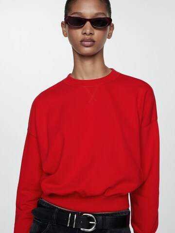 MANGO Mikina 'SWEATY' – červená