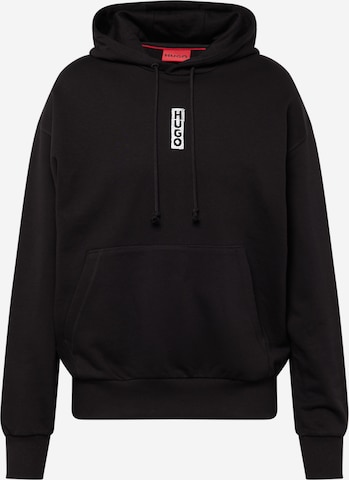 HUGO Red Sweatshirt 'Diushi' in Black: front