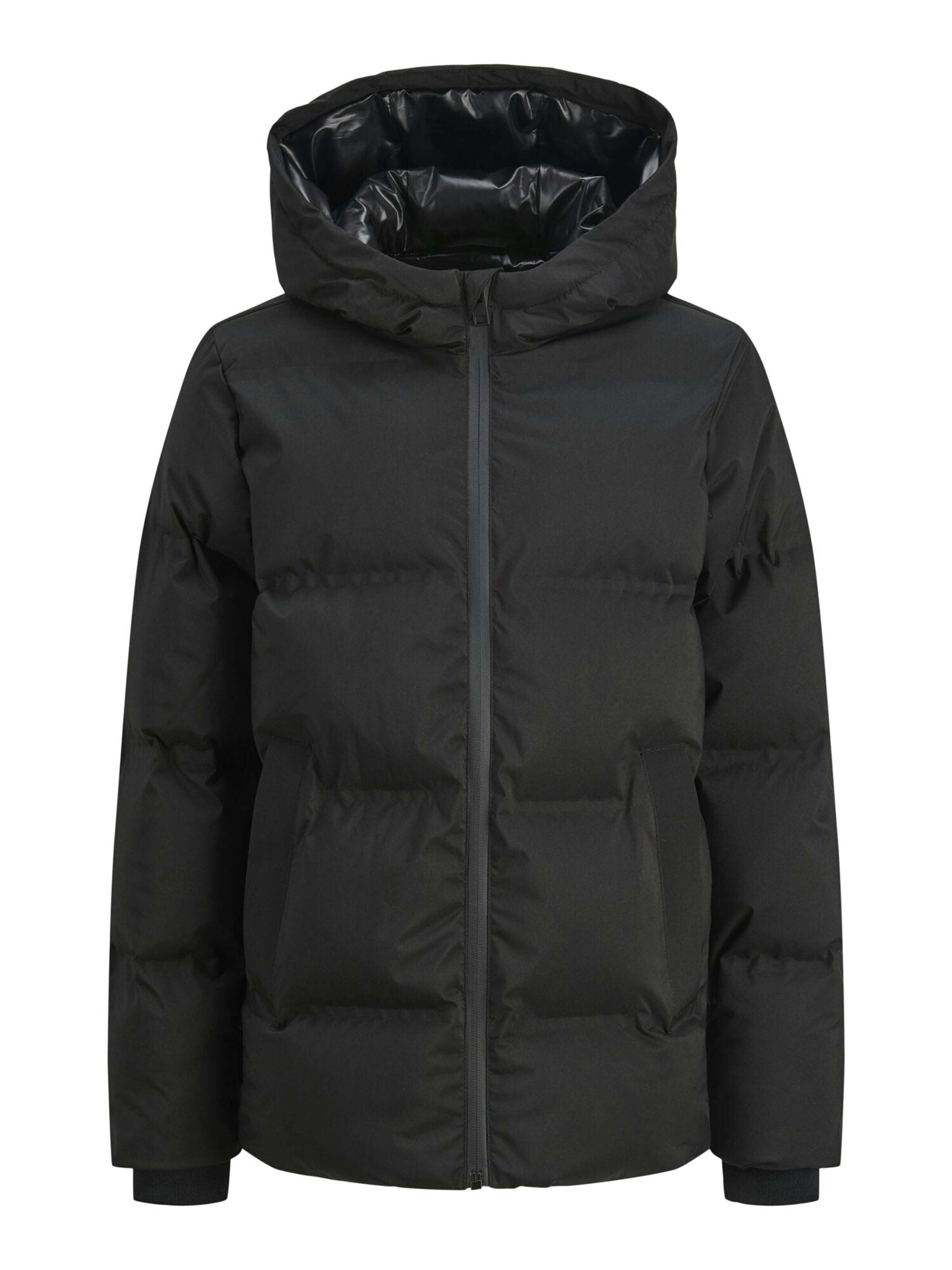 JACK & JONES Winter Jacket in Black: front
