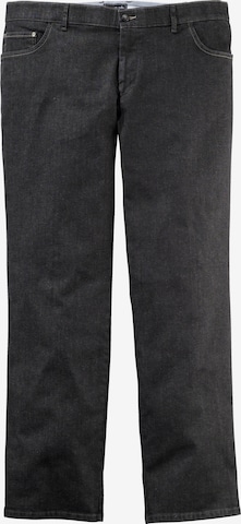 Men Plus Regular Jeans in Zwart: voorkant