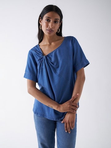 Salsa Jeans Blouse in Blauw: voorkant