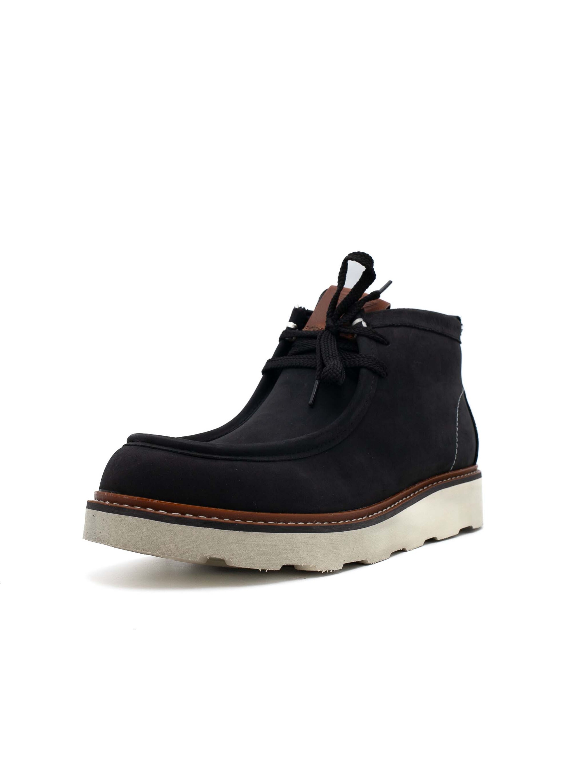 Docksteps Veterboots 'Oakland' in Zwart: voorkant