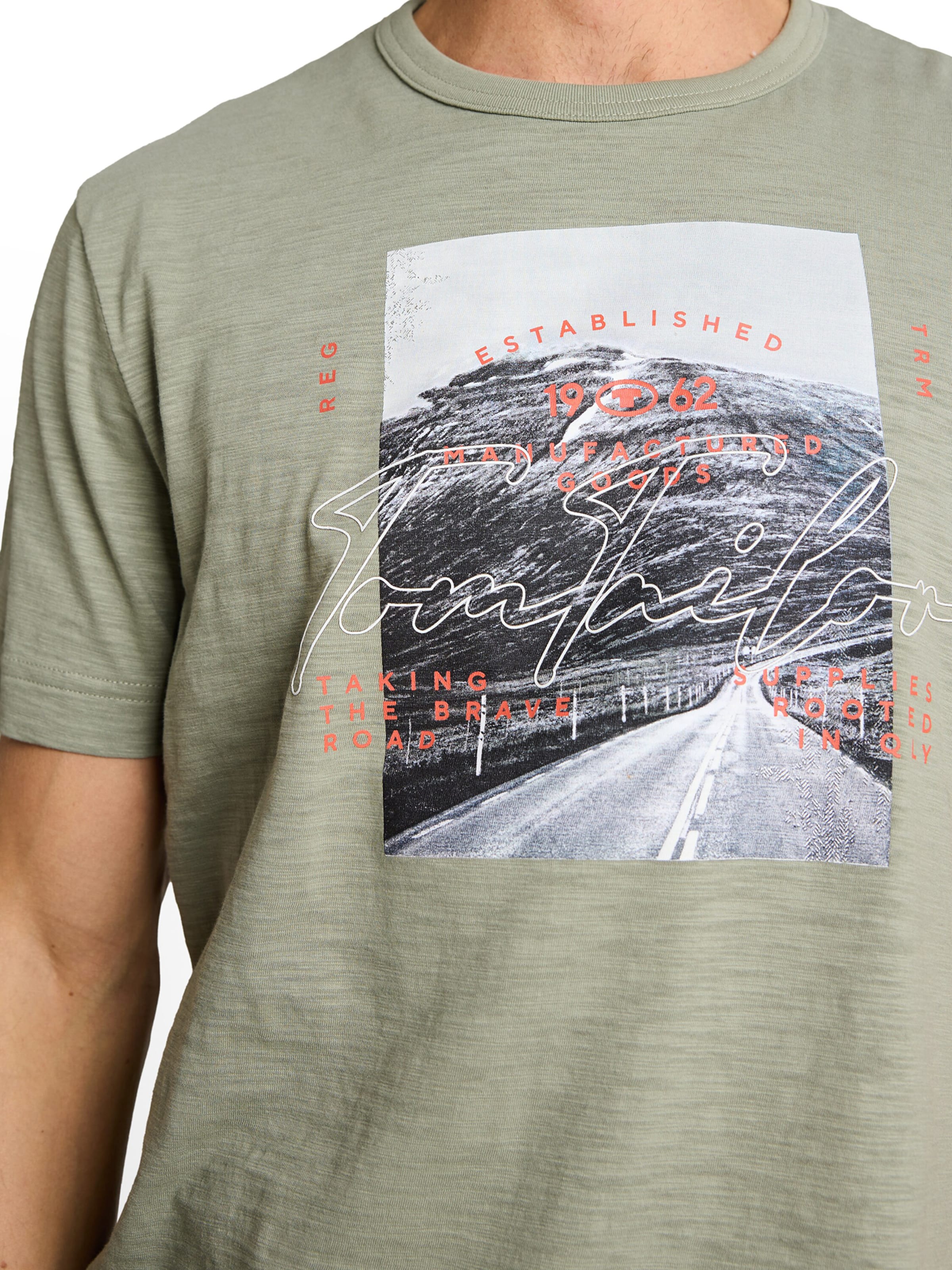 TOM TAILOR T-Shirt in Grün