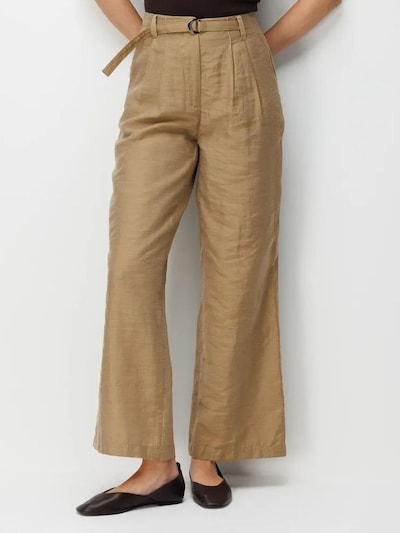 Pantaloni con pieghe in 36 MixRay di colore cappuccino, Visualizzazione prodotti