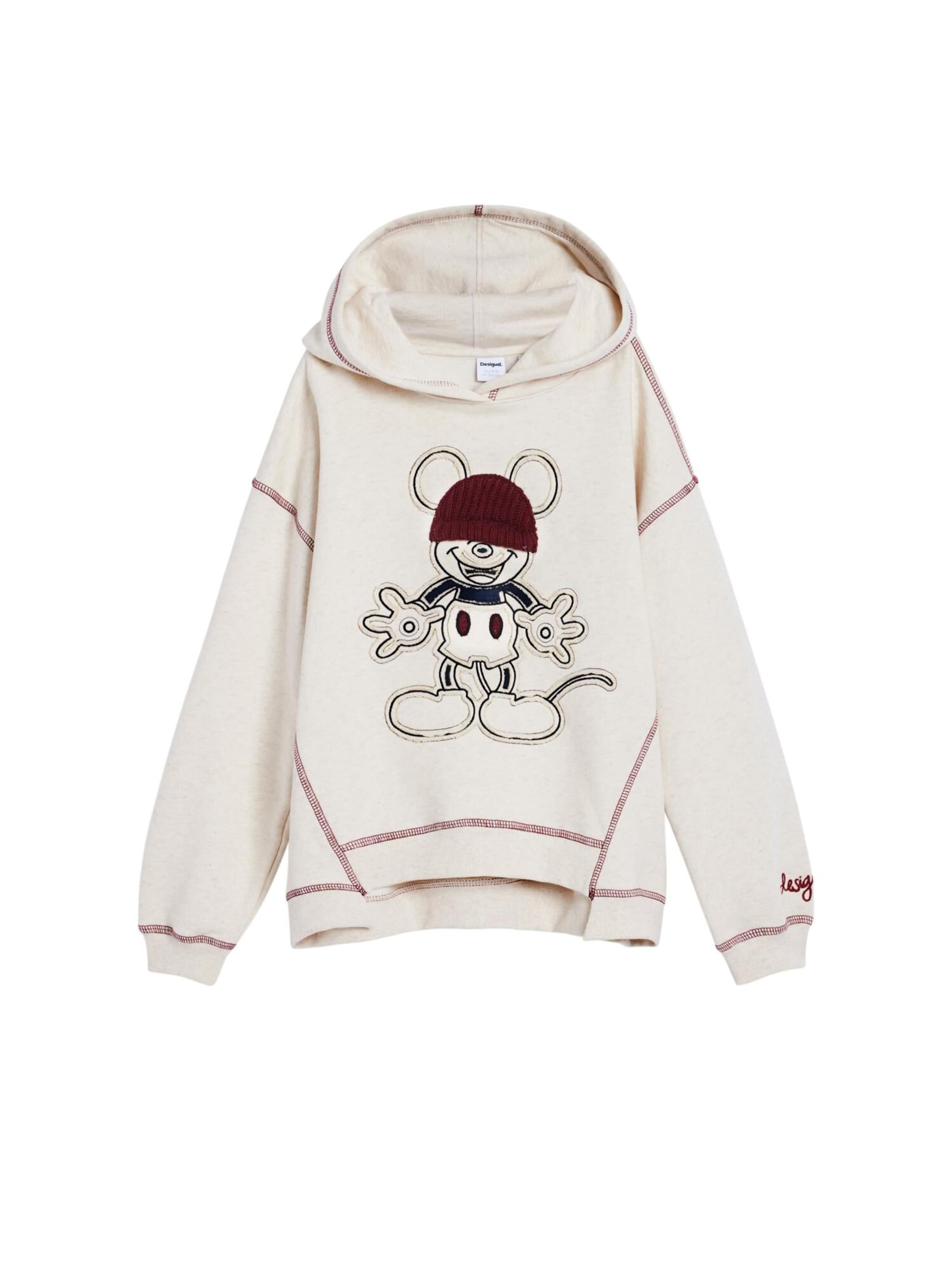 Desigual Kampsun, värv valge: eest vaates