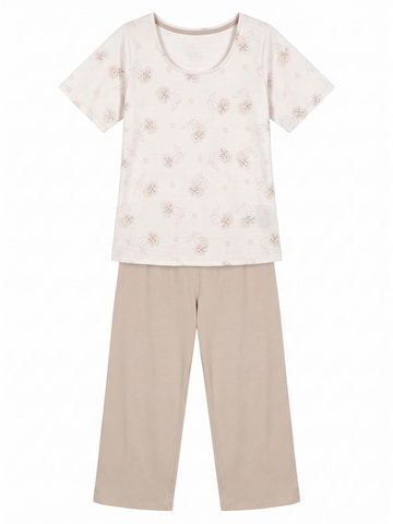 Donna Pyjama 'Sandi'‌‌‌‌‌ in Beige: Vorderseite