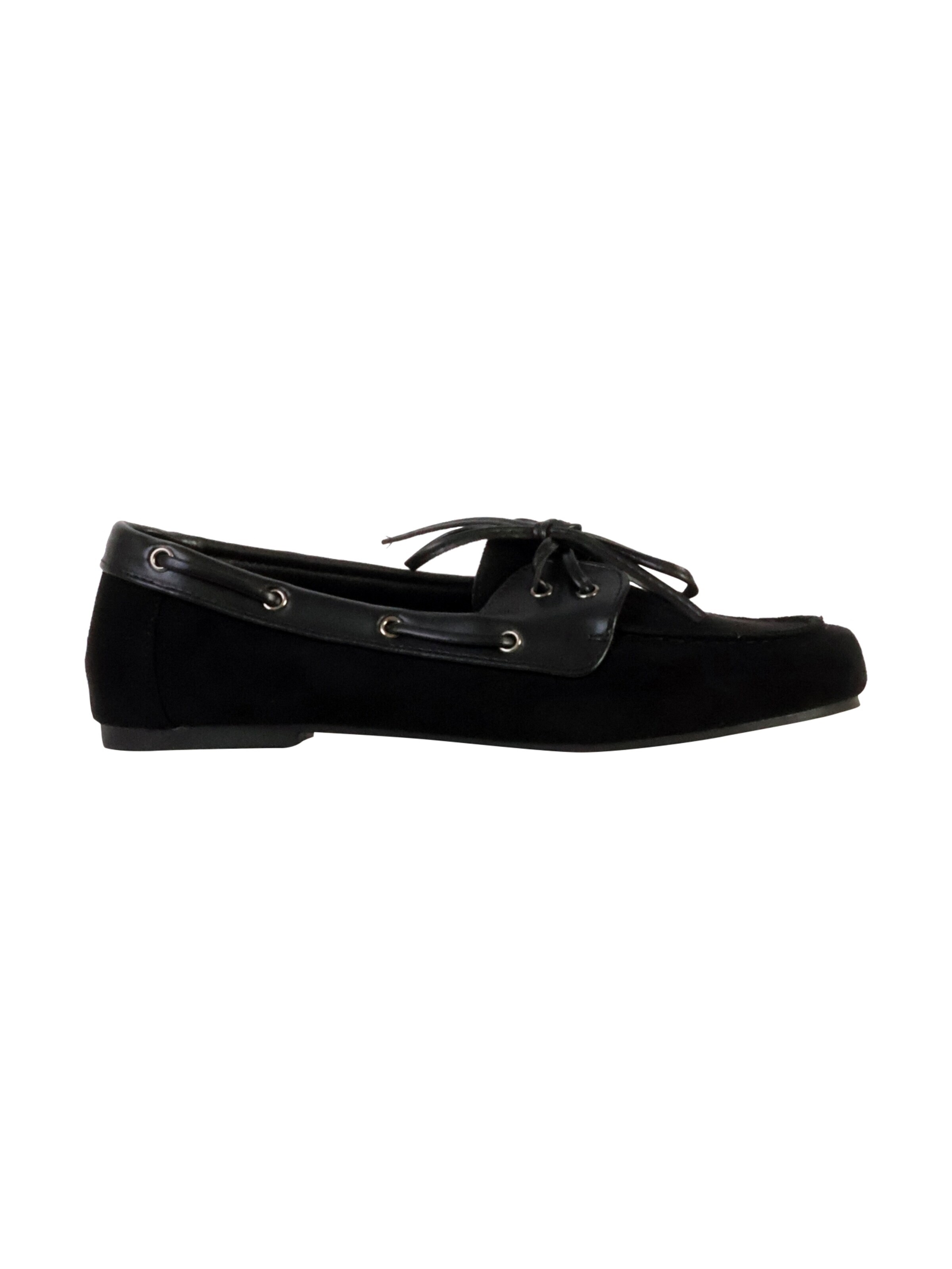 Joia Classic Flats 'Schnür-Mokassins' in Black