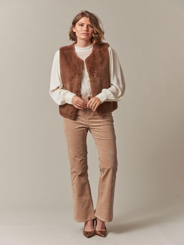 Gilet 'Fuzzy' Deeluxe en marron