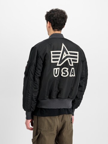 Veste mi-saison 'MA-1 Distressed' ALPHA INDUSTRIES en noir : devant
