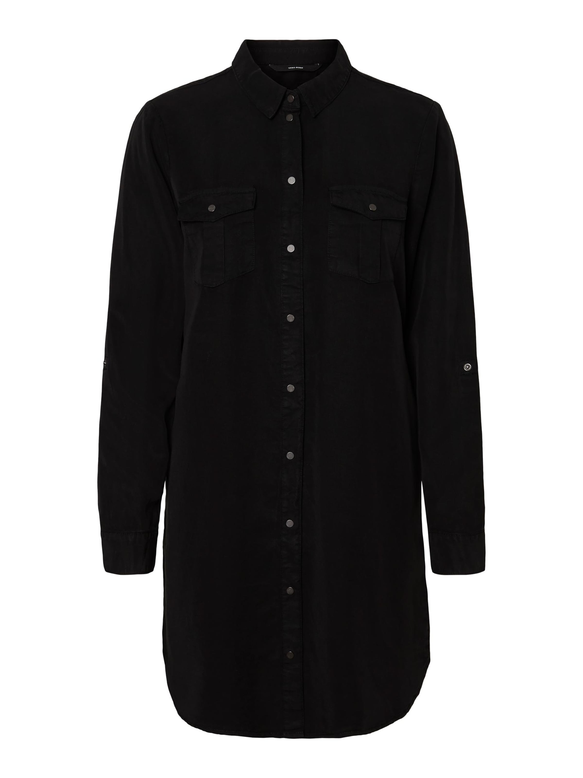 VERO MODA Shirt dress &#x27;VMSILLA&#x27; in Black: front