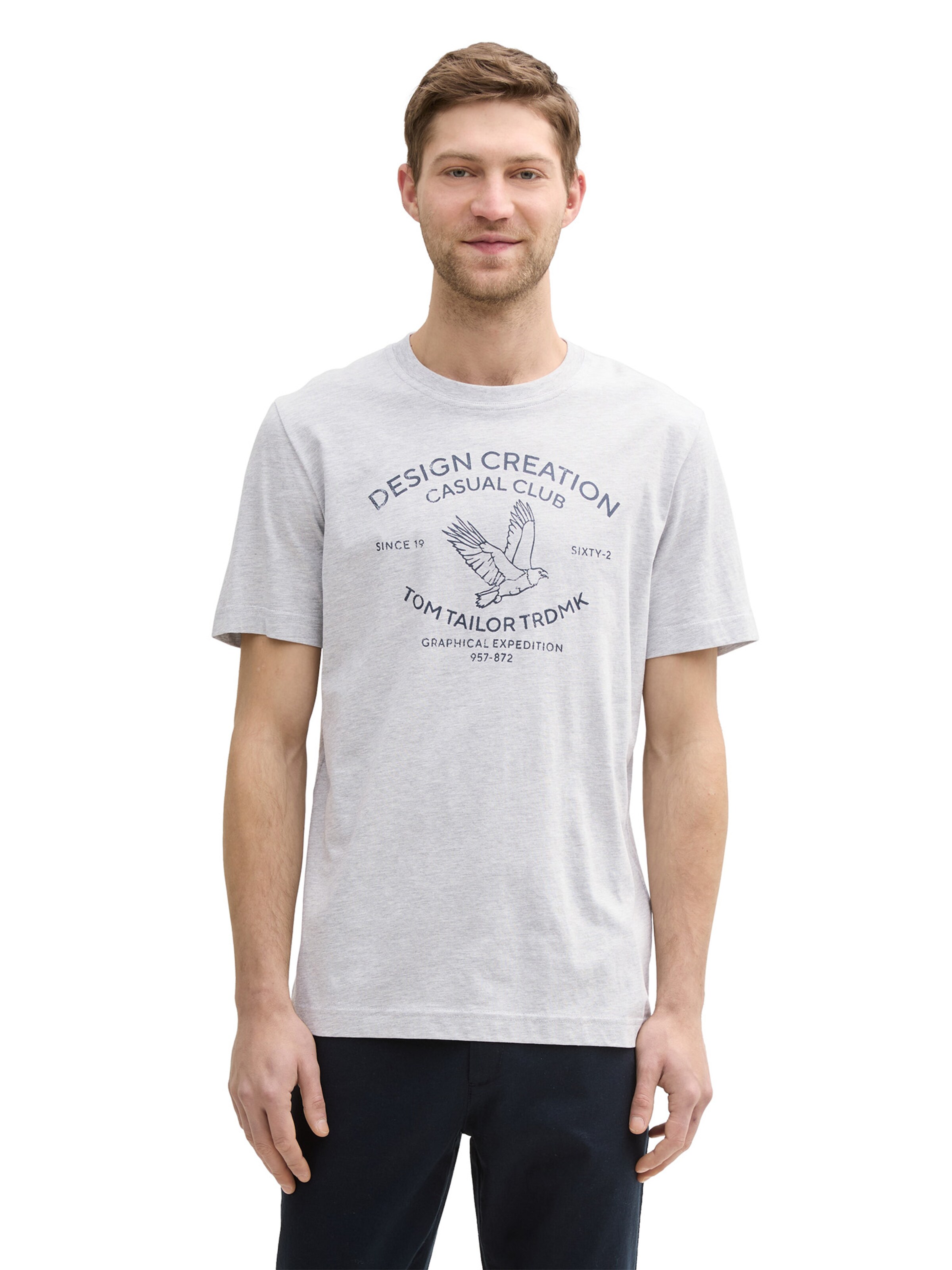 TOM TAILOR Tričko – šedá: přední strana