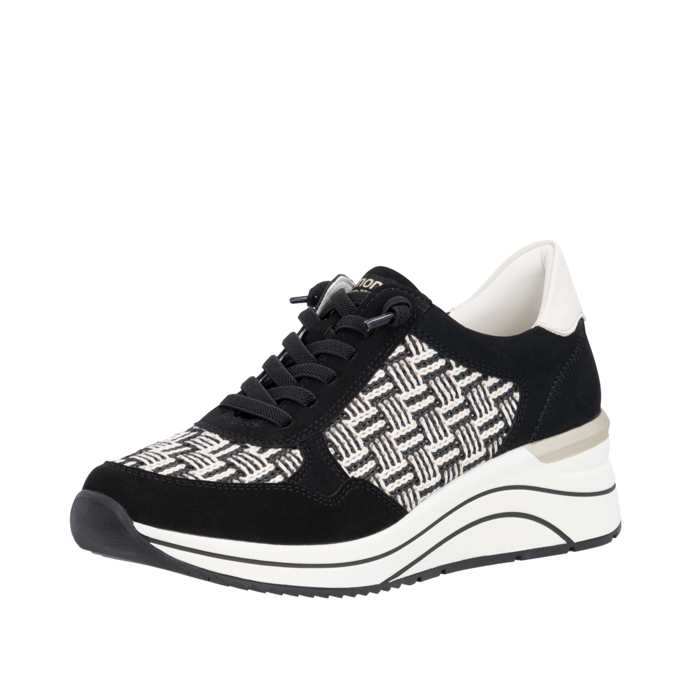 Baskets basses 'D0T20' REMONTE en noir : devant