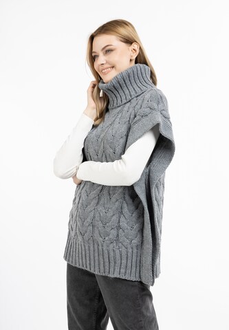 Pull-over DreiMaster Vintage en gris : devant