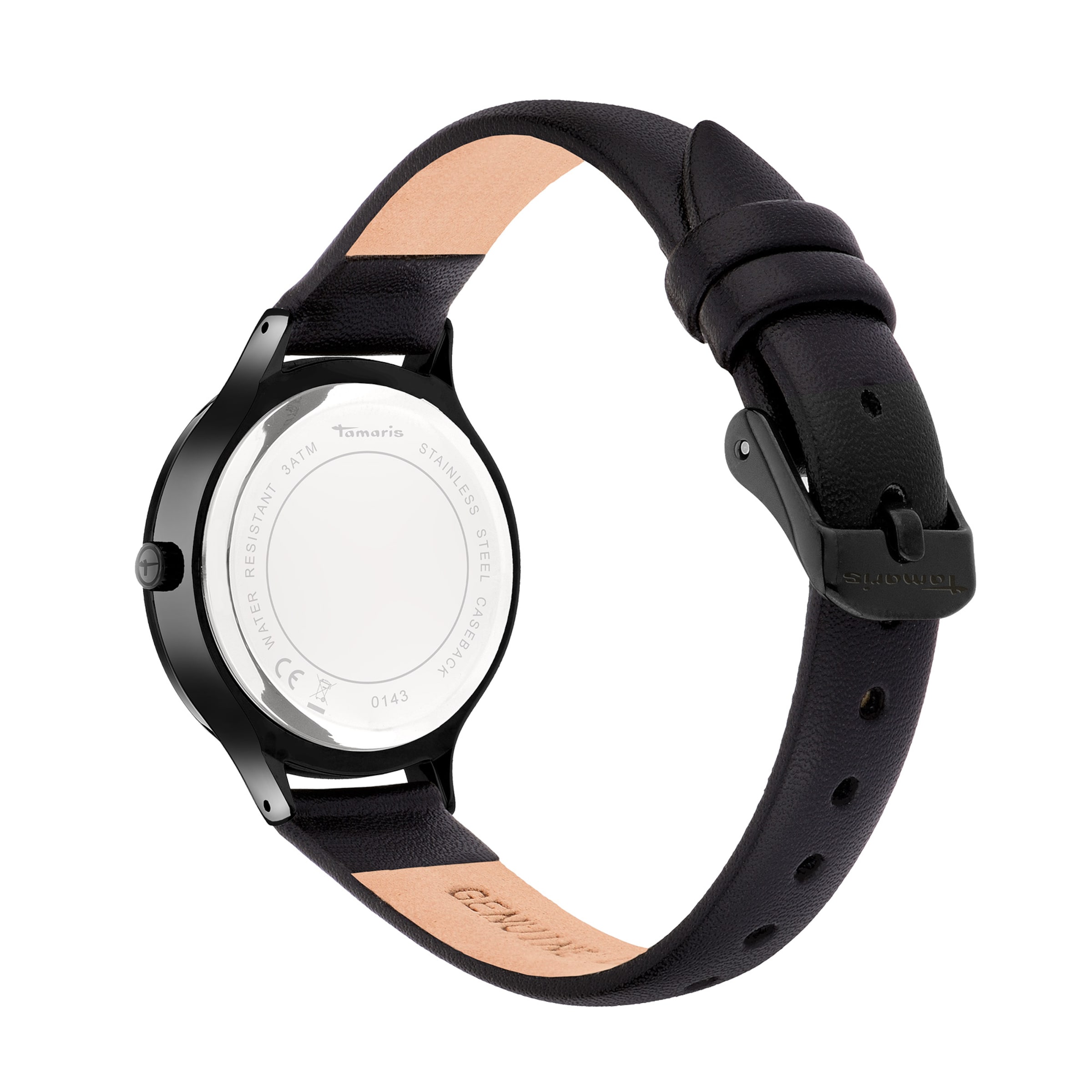 Tamaris Analoguhr in Schwarz