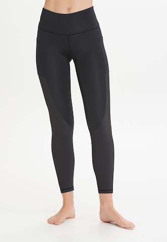 Athlecia Slim fit Workout Pants 'Filucca' in Black: front