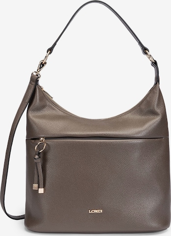 L.CREDI Schultertasche 'Maite' in Braun: Vorderseite