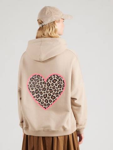 miss goodlife - Sudadera 'XO' en beige: frente