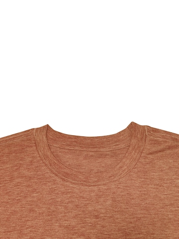 GORHEY Shirt 'Women's Summer Short-Sleeve Shirt with Daisys Tees' in Brown