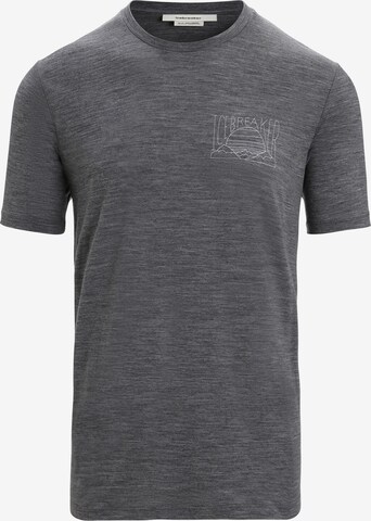 Maglia funzionale 'Tech Lite II Mountain Sunset' di ICEBREAKER in grigio: frontale