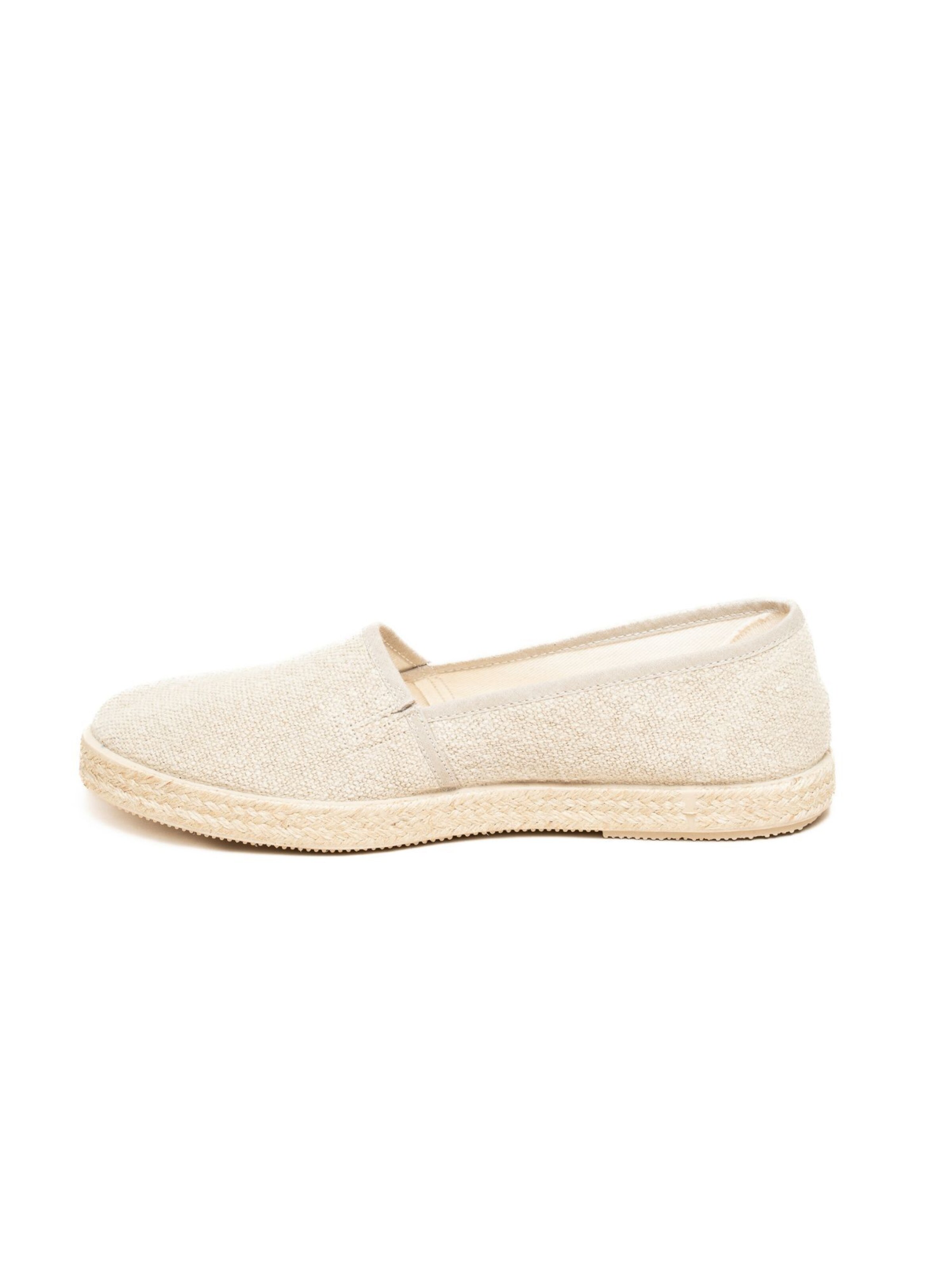 Gottstein Espadrilles 'Espadrille Camping Linen uni V' in Beige