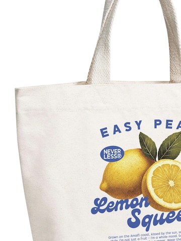 Neverless Beach Bag 'Lemon Squeezy' in Beige