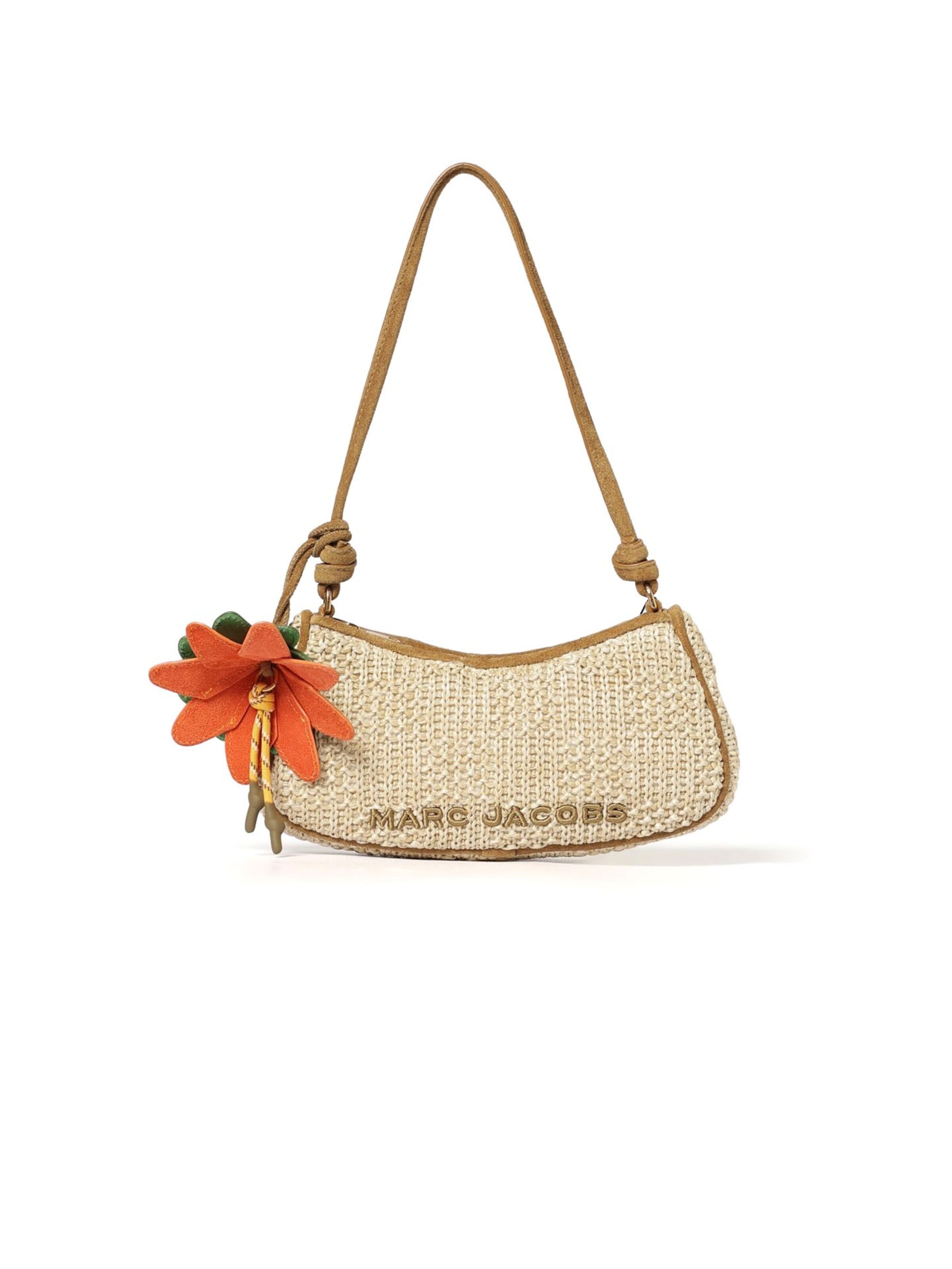 Marc Jacobs Handtas 'Summer Woven Charm 27x12x5 cm' in Beige: voorkant