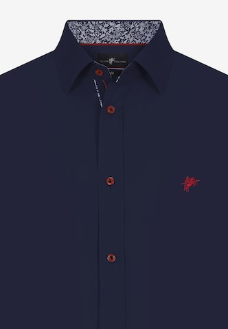 DENIM CULTURE Regular fit Button Up Shirt 'GIANFRANCO' in Blue