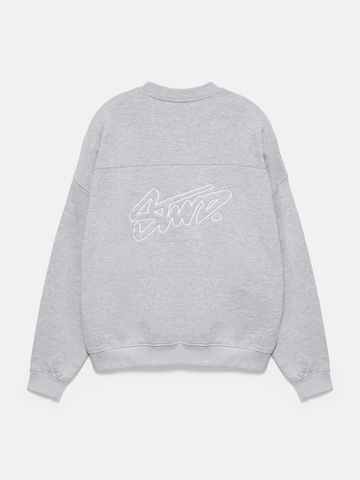 Pull&Bear Sweatshirt 'STWD' in Grijs