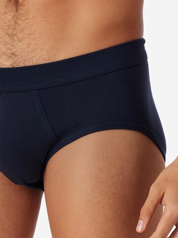 SCHIESSER Slip 'Cotton Essentials Feinripp' in Blauw