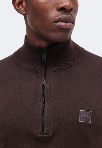 BOSS Pullover 'Kanobix' in Braun: Vorderseite