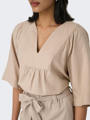 ONLY Bluse 'ONLCaro' i beige