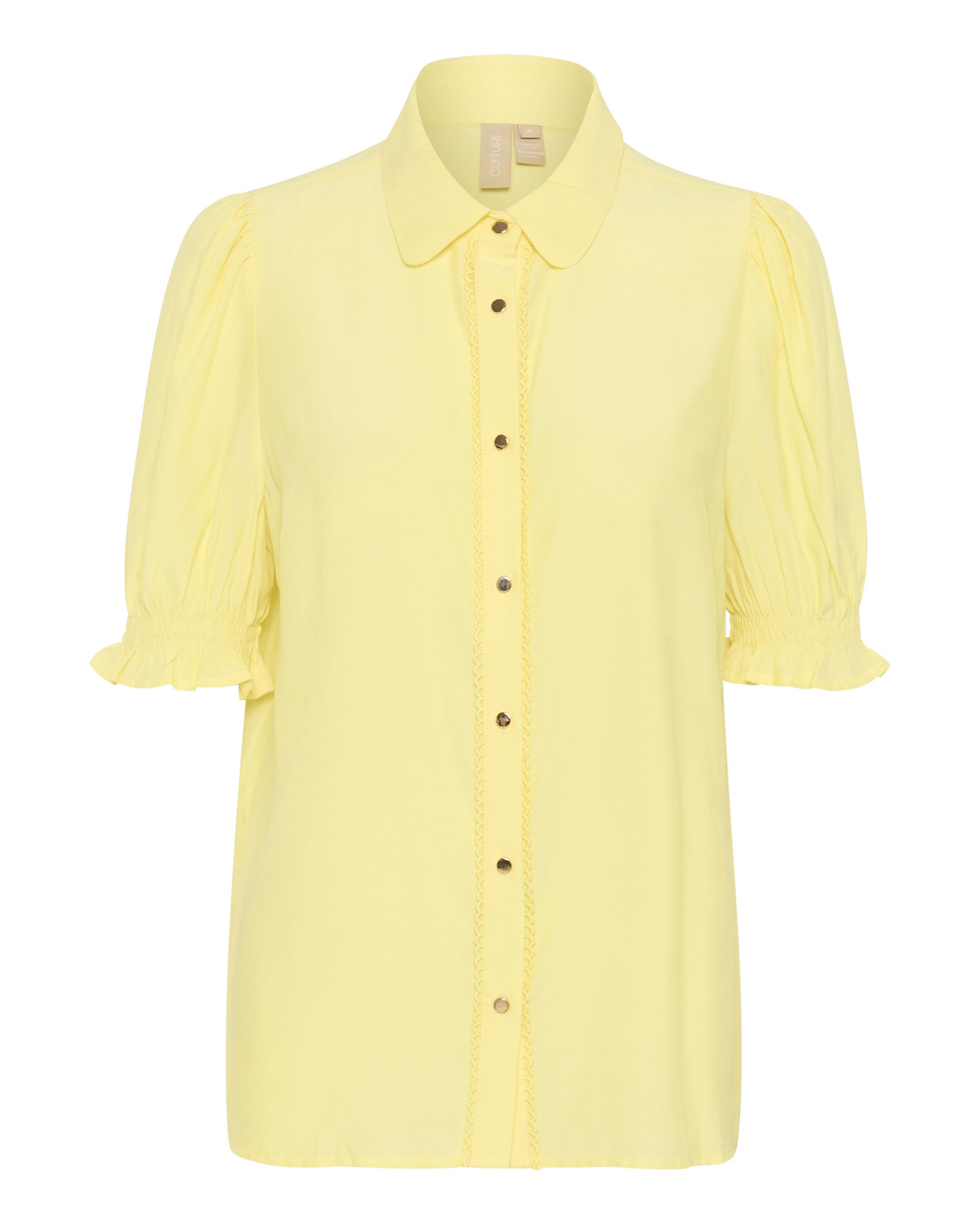 CULTURE Blouse 'Asmine' in Geel: voorkant