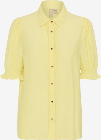 CULTURE Blouse 'Asmine' in Geel: voorkant