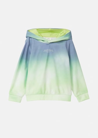 s.Oliver Sweatshirt in Grün: Vorderseite