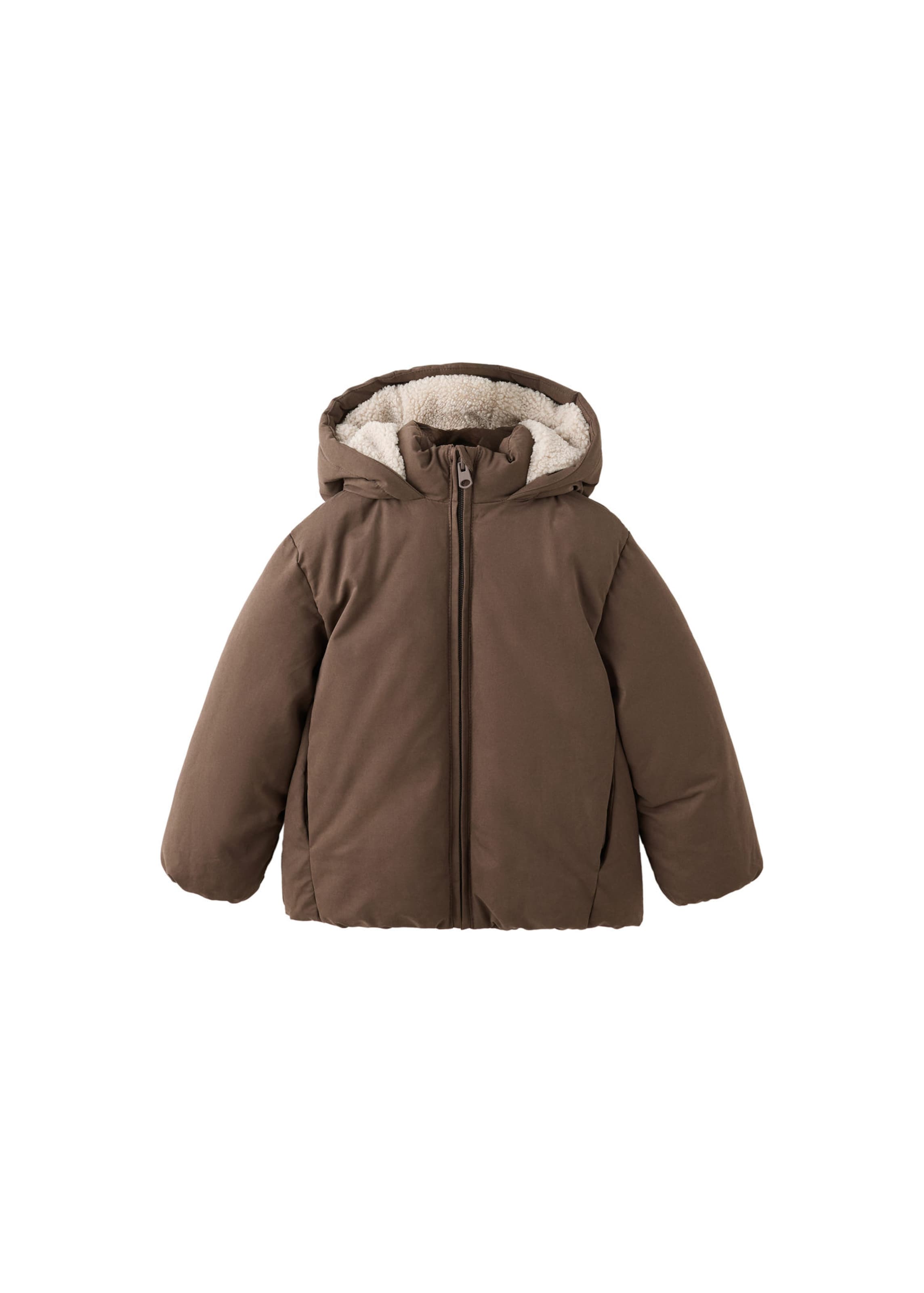 Veste d’hiver 'JORDI' MANGO KIDS en marron : devant