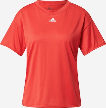 T-shirt fonctionnel ADIDAS SPORTSWEAR en rouge : devant