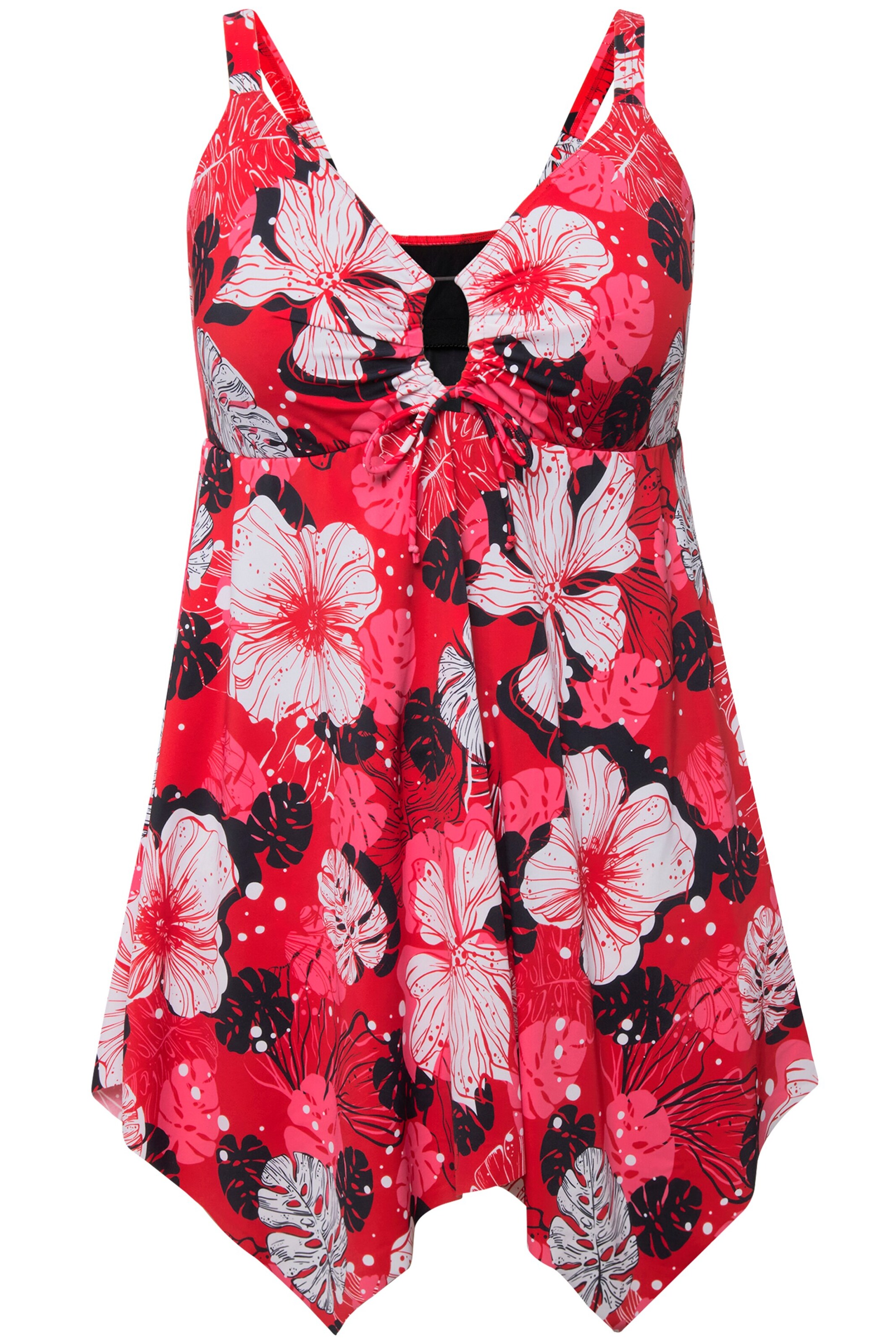 Ulla Popken Badeanzug in Rot: Vorderseite